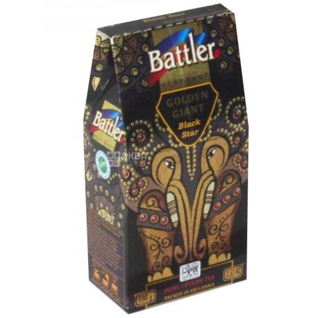 Battler Golden Giant Black Star, Black Tea, 100g, carton package