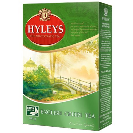 Hyleys The Aristocratic Tea Green Tea, 100g, carton
