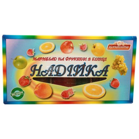 Kondissima Nadiyka, Marmalade on fructose, 200 g, cardboard box