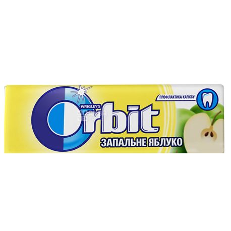 Orbit, Жевательная резинка Яблоко, Упаковка 30 шт. по 14 г, картон