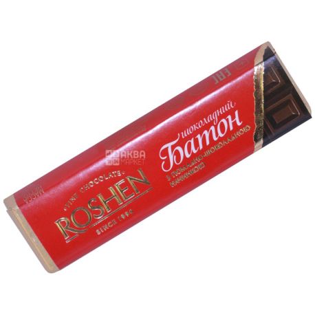 Roshen, Батончик з помадно-шоколадною начинкою, Упаковка 30 шт. по 43 г, картон