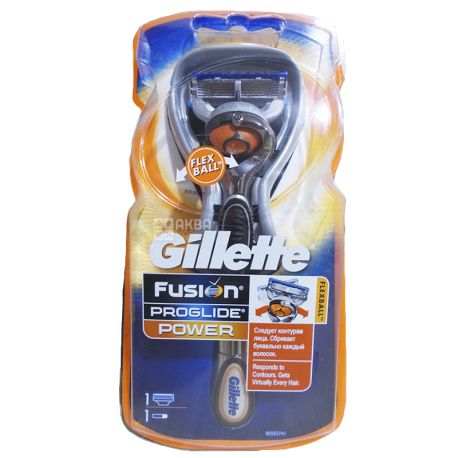 Gillette, 1 шт., бритвенный станок, Fusion Proglide Power, FlexBall