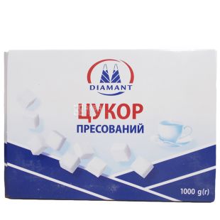 Diamant, 1 кг, Сахар-рафинад Диамант, белый прессованый