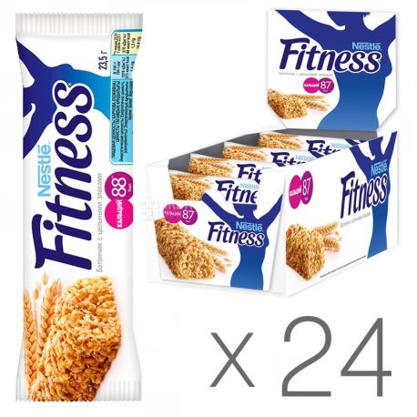 Батончик Nestle Fitness, с цельными злаками 23.5г, упаковка 24шт