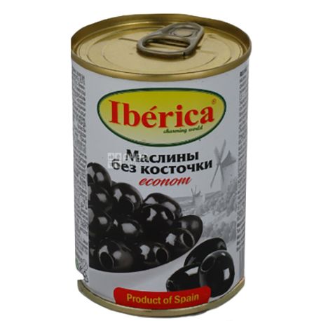 Iberica, 280 г, Маслины без косточки, эконом, ж/б
