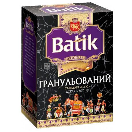 Batik, Гранулированный, 100 г, Чай Батик, черный