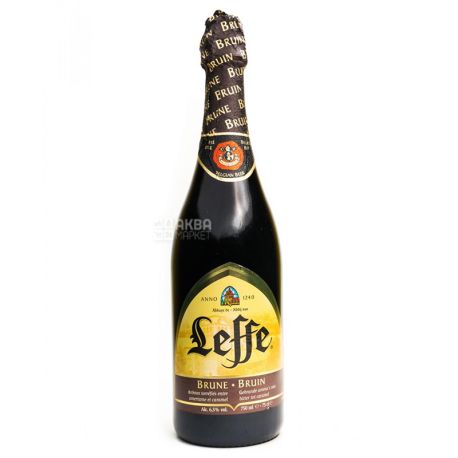 Leffe Brune, 0,75 л, Льофф, Пиво темне, скло