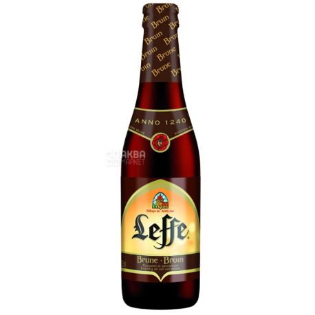 Leffe Brune, 0,33 л, Лефф, Пиво темное, стекло