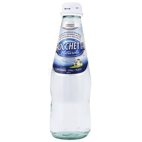 Rocchetta Naturale, 0,25 л, Упаковка 24 шт., Рочетта Натурале, Вода негазована, скло