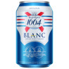 Kronenbourg 1664 Blanc, 0.33 л, Пиво светлое нефильтрованное, ж/б