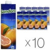 Sandora, Грейпрфрутовий, Упаковка 10 шт. по 0,95 л, Сандора, Нектар натуральний