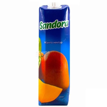 Sandora, Манго, Упаковка 10 шт. по 0,95 л, Сандора, Нектар натуральный