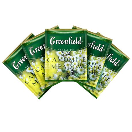 Greenfield, Rich Camomile, 100 пак., Чай Грінфілд, Річ Камомайл, трав'яний з ромашкою, ХоРеКа