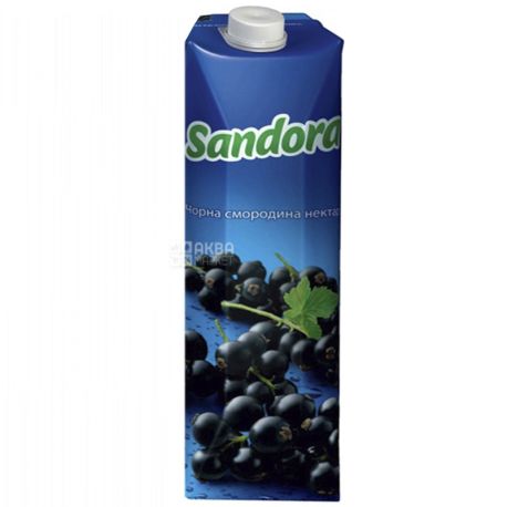 Sandora, Чорна смородина, Упаковка 10 шт. по 0,95 л, Сандора, Нектар натуральний