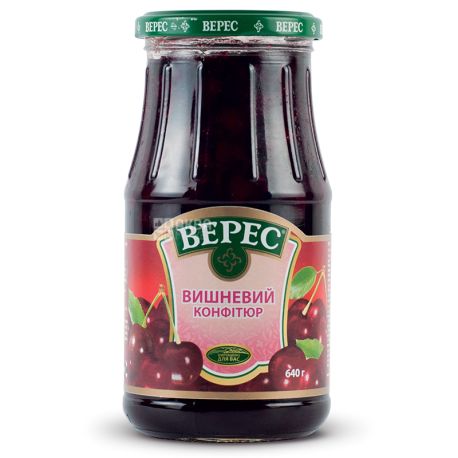 Верес, Конфитюр вишневый, 640 г, стекло