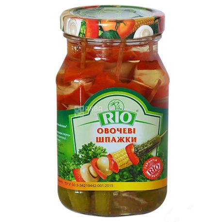RIO, Овочеві шпажки, 300 мл, скло
