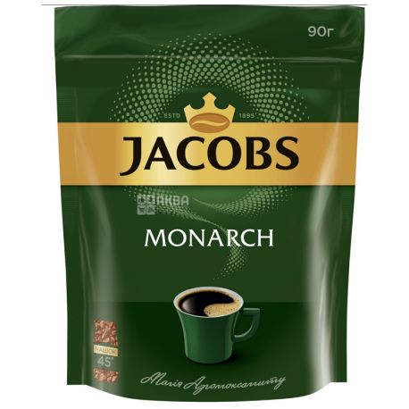 Jacobs Monarch, 90 г, Кава Якобс Монарх, розчинний