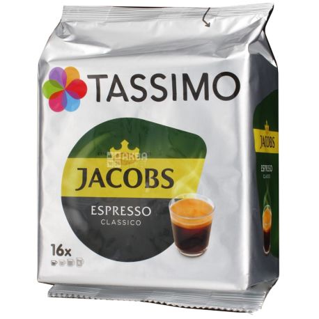 Jacobs Monarch Tassimo Espresso, 16 шт., Кофе Якобс Монарх Тассимо Эспрессо, в капсулах