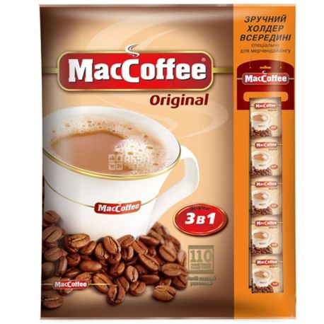 Maccoffee 3in1 Original, Instant coffee, pack 110 pcs. on 20 g