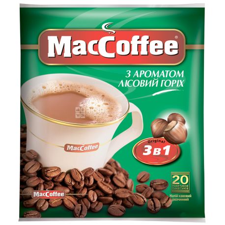 3c1 Maccoffee Hazelnut, instant coffee, 18 g, m / s
