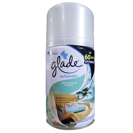 Glade, 269 ml, air freshener, Oasis oasis, Automatic, replaceable cylinder
