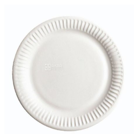 EcoPack, Laminated paper plates Ø 18 cm, 50 pcs.