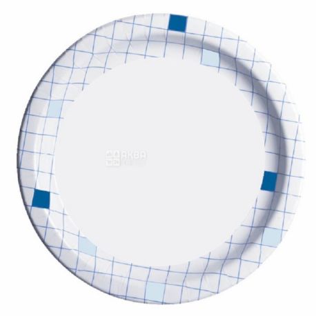 EkoPak, Laminated plate with a pattern, assorted, 230 mm, 50 pcs, Plastic bag
