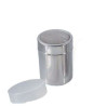 Capacity for sprinkling cocoa, powdered sugar with a plastic lid, Diameter 7 cm