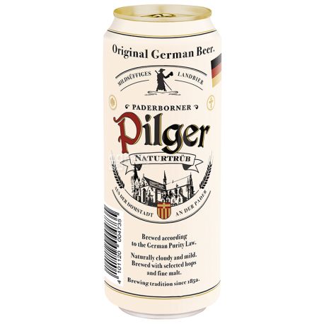 Paderborner Pilger, Light beer, unfiltered, 0.5 L, w / w
