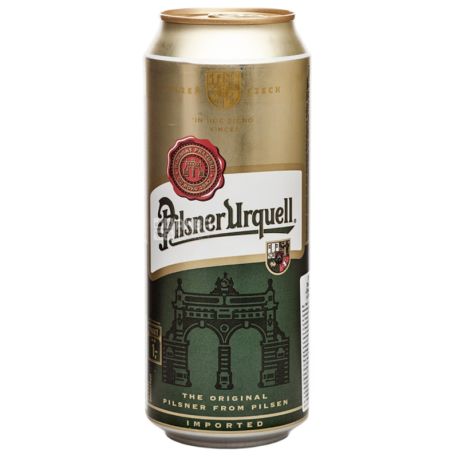 Pilsner Urquell, 0,5 л, Пілснер, Пиво світле, ж/б