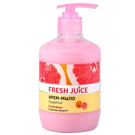 Fresh Juice, 460 мл, Крем-мыло, С увлажняющим молочком, Грейпфрут