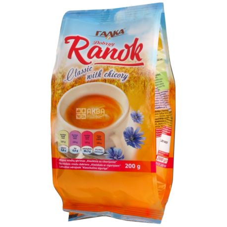 Galka Ranok, classic drink with chicory, 200 g, m / y