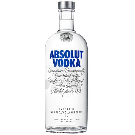 Absolut, Горілка, 40%, 1 л