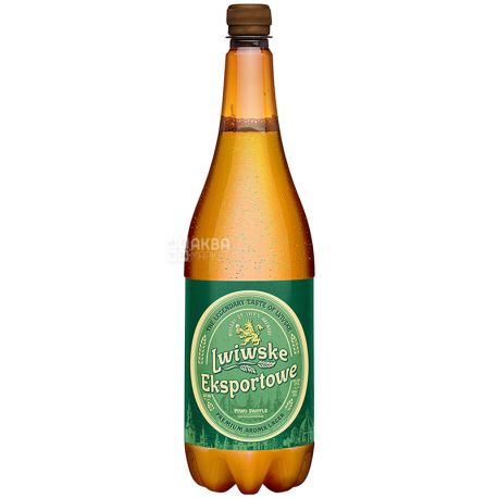 Львівське, Lwiwske Eksportowe, 0,95 л, Пиво світле, ПЕТ