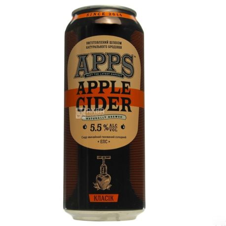 APPS, Classic Cider, 0.5 L, w / w