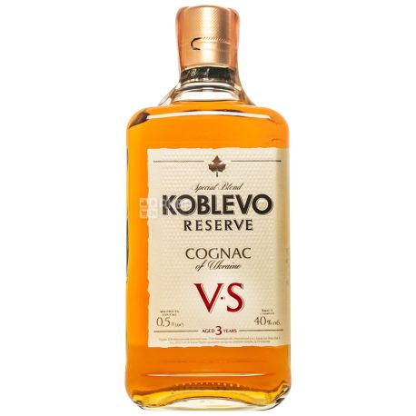 Koblevo Reserve VS коньяк, 3 года видержки, 0,5