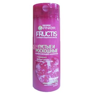 Garnier Fructis, 400 мл, Шампунь укрепляющий, Густые и роскошные волосы, Гранат
