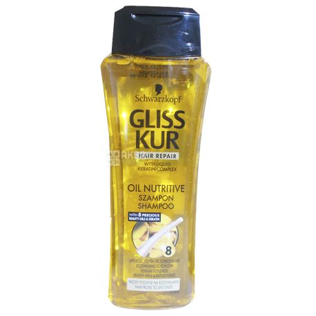 Gliss Kur, Oil Nutritive, 250 мл, Шампунь для сухих волос