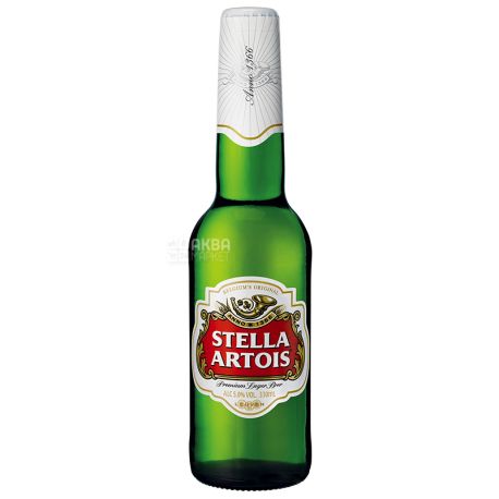 Stella Artois, 0,33 л, Стелла Артуа, Пиво светлое, стекло