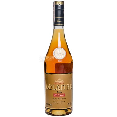 Delaitre Cognac, VS, 0.7 L, Glass Bottle