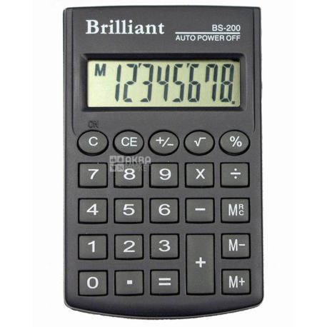 Brilliant BS-200X eight-digit pocket calculator