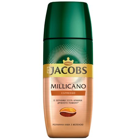 Jacobs Millicano Espresso, 95 г, Кофе Якобс Милликано Эспрессо, растворимый