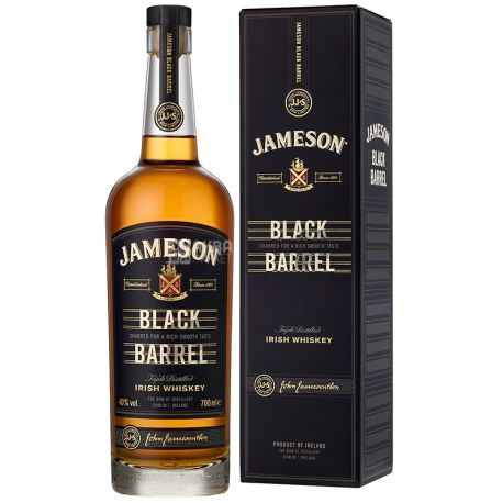  Jameson Black Barrel Віскі, 0.7л, скло, подарункова упаковка