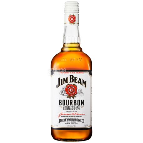Jim Beam White Whiskey, 1l
