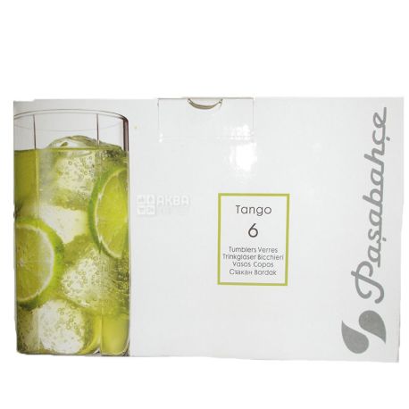 Pasabache, 6 pcs., 315 ml, set of glasses, Tango, glass