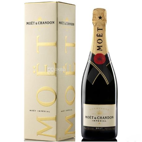 Moet & Chandon Brut Imperial, light brut champagne, 0.75l, gift box