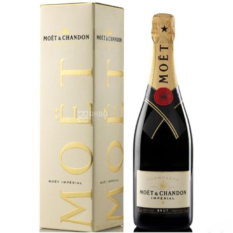 Moet & Chandon Brut Imperial, шампанське світле брют ,0,75л, подарункова коробка