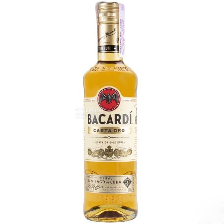 Bacardi Carta Oro, Ром, от 2 лет выдержки, 0,5 л