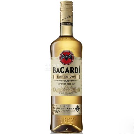 Bacardi Carta Oro, Rum, from 2 years old, 1 l