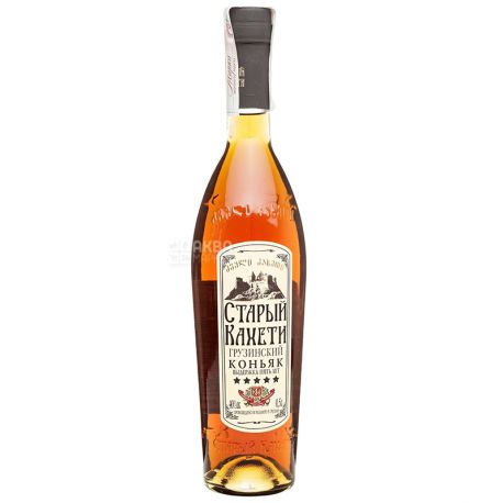 Old Kakheti Cognac, 5 stars, 0.5 l, Glass bottle